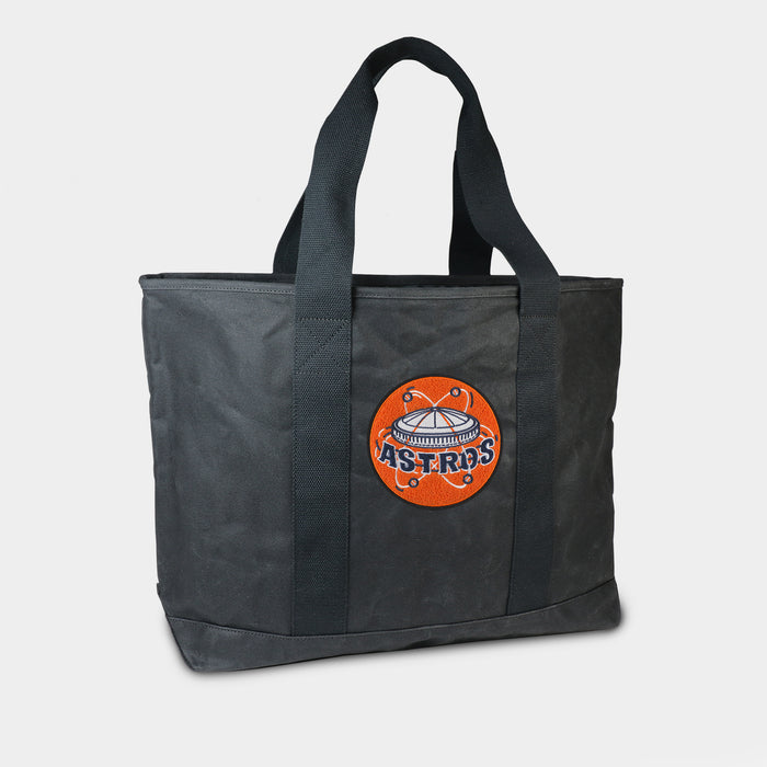 Houston Astros Vintage Black Canvas Boat Tote