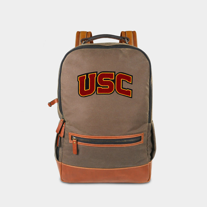 USC Trojans "USC" Pro Waxed Canvas Backpack