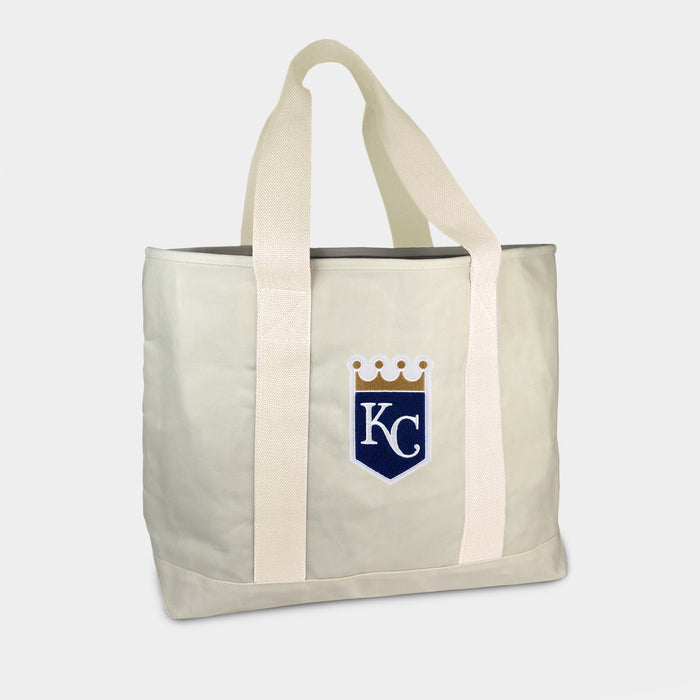 Kansas City Royals Cream Canvas Boat Tote