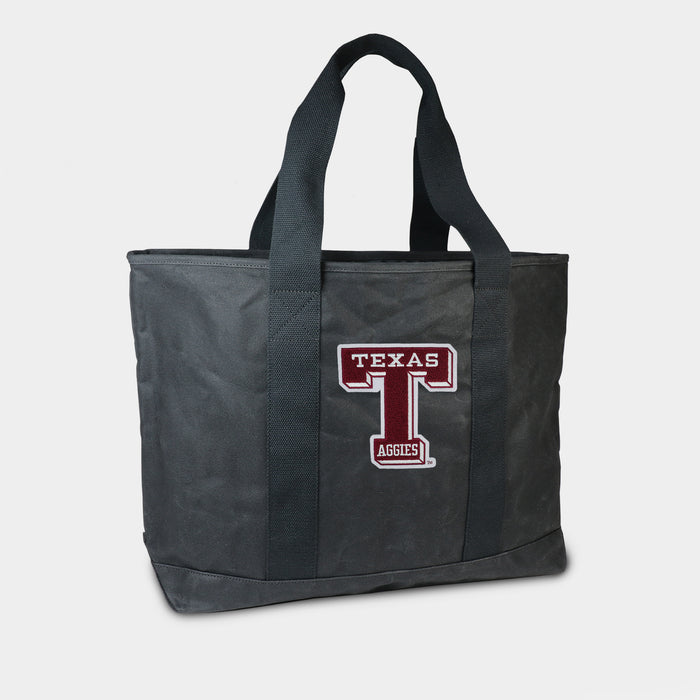 Texas A&M Aggies Vault "T" Black Canvas Boat Tote