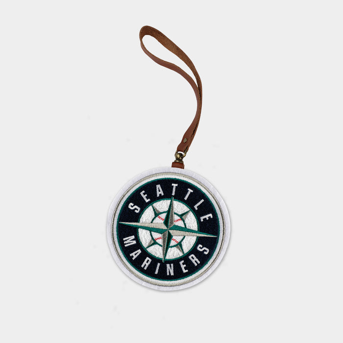 Seattle Mariners Brown Leather Bag Charm