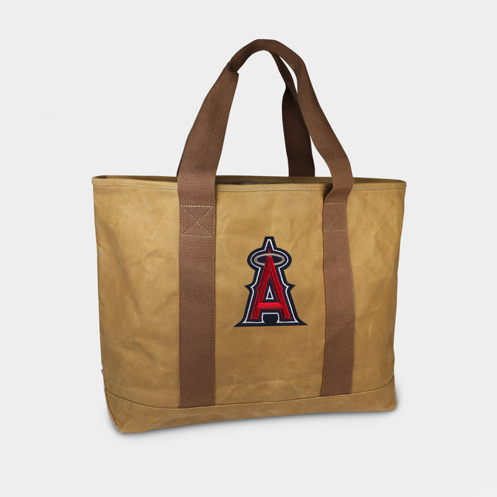 Los Angeles Angels Tan Canvas Boat Tote