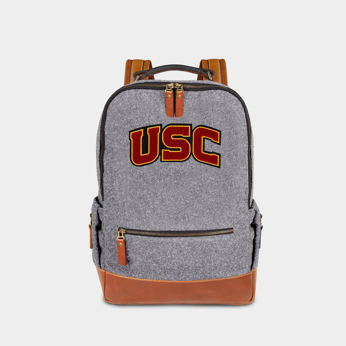 USC Trojans "USC" Grey Wool Backpack