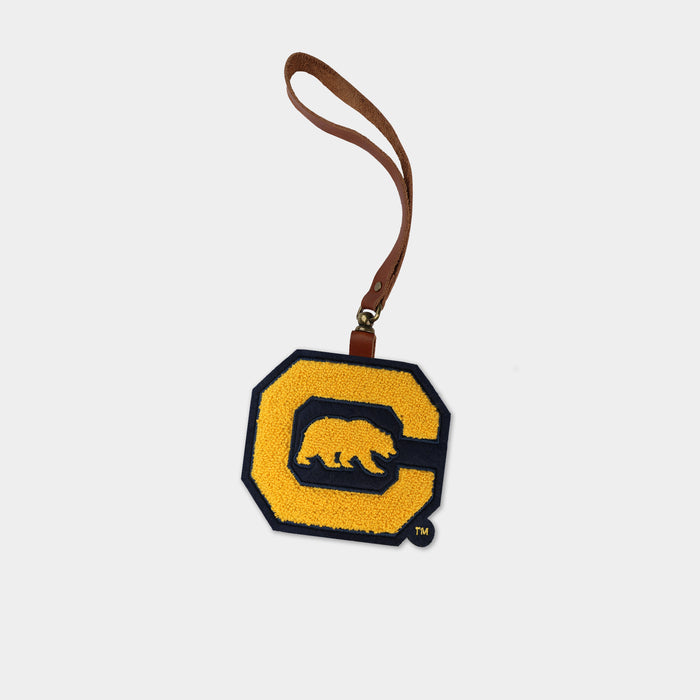 California Golden Bears "C Bear" Brown Leather Bag Charm