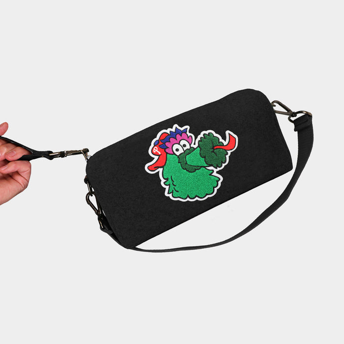 Philadelphia Phillies Phanatic Black Wool Locker Room Bag