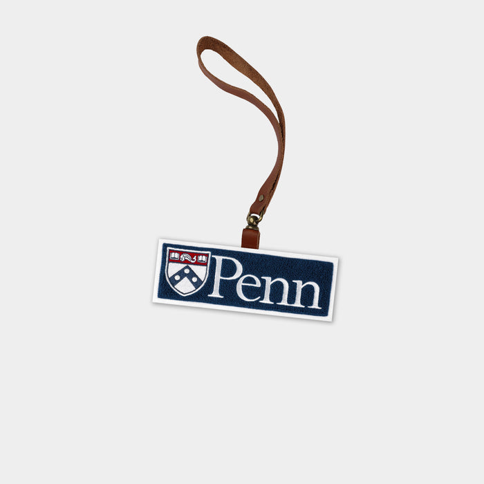 Penn Quakers Brown Leather Bag Charm