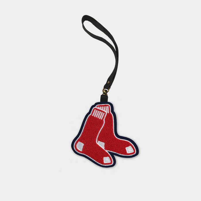 Boston Red Sox "Socks" Black Leather Bag Charm