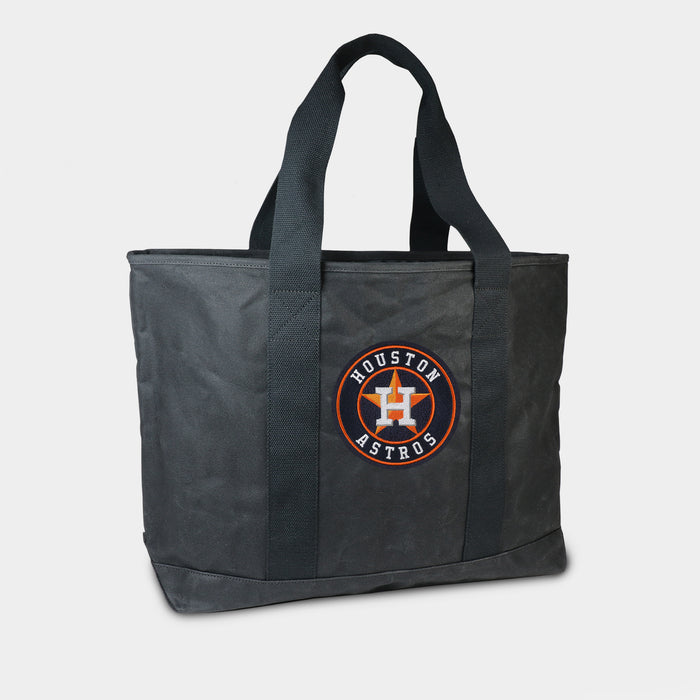 Houston Astros Black Canvas Boat Tote