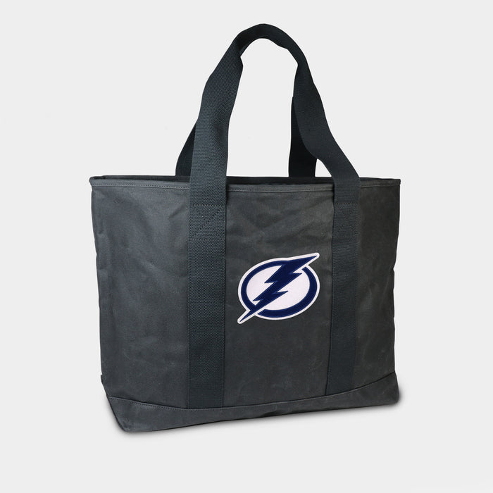 Tampa Bay Lightning Black Canvas Boat Tote