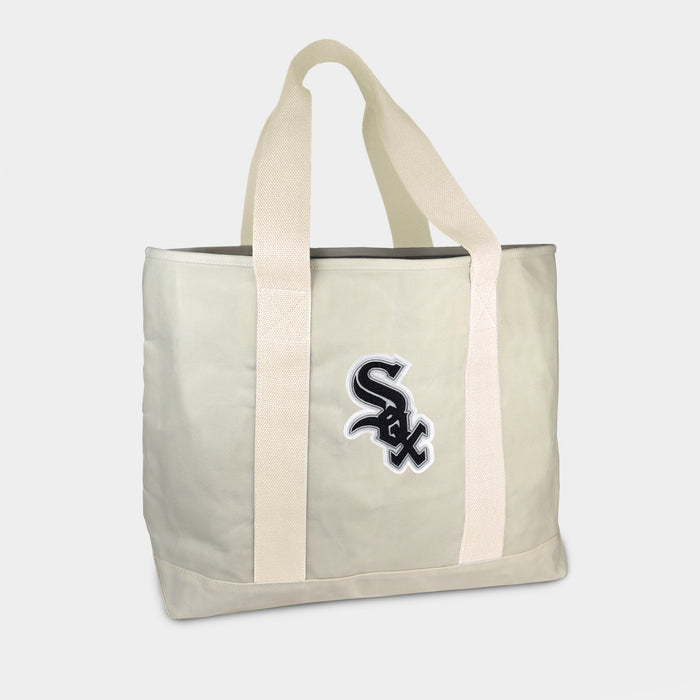 Chicago White Sox Cream Canvas Boat Tote