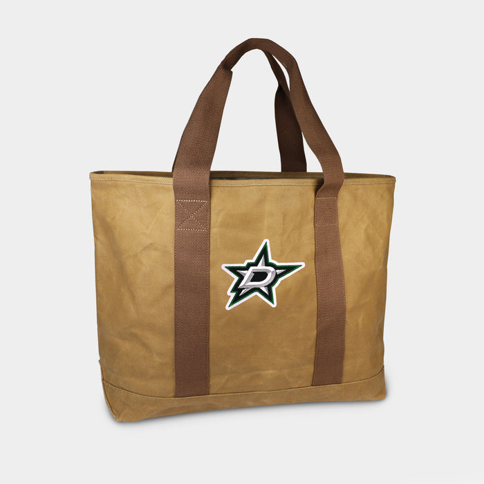 Dallas Stars Tan Canvas Boat Tote