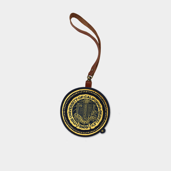 California Golden Bears "Seal" Brown Leather Bag Charm