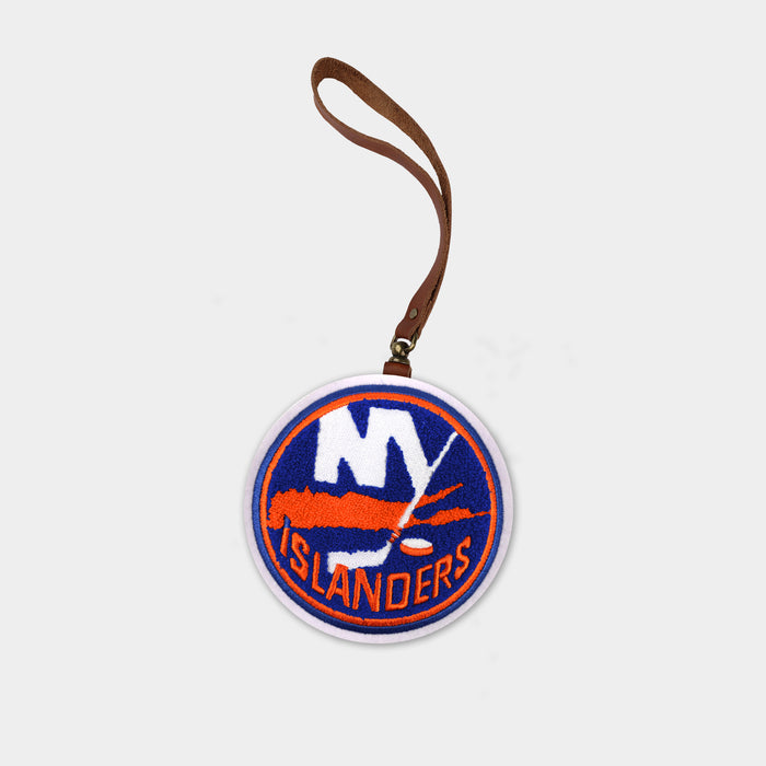 New York Islanders Brown Leather Bag Charm