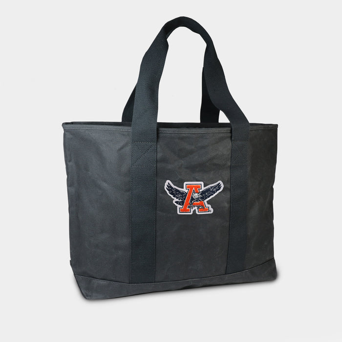 Auburn Tigers "War Eagle" Black Canvas Boat Tote
