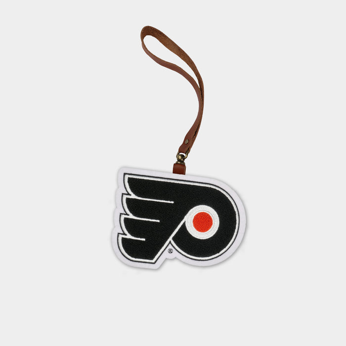 Philadelphia Flyers Brown Leather Bag Charm