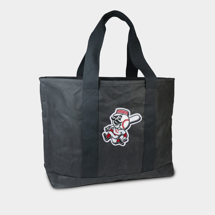 Cincinnati Reds Mr. Red Legs Black Canvas Boat Tote