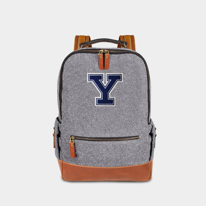Yale Bulldogs "Y" Grey Wool Backpack