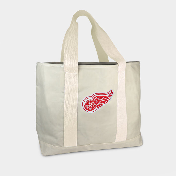 Detroit Red Wings Cream Canvas Boat Tote