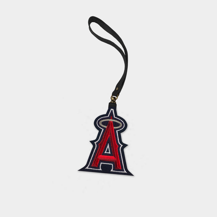 Los Angeles Angels "A" Black Leather Bag Charm