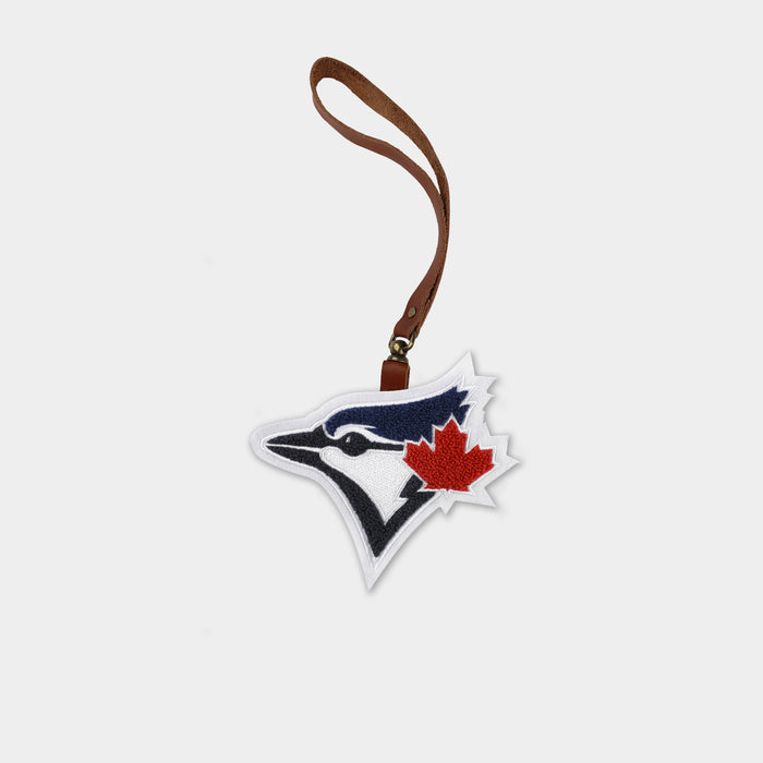 Toronto Blue Jays Brown Leather Bag Charm