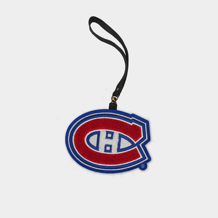 Montreal Canadiens Black Leather Bag Charm