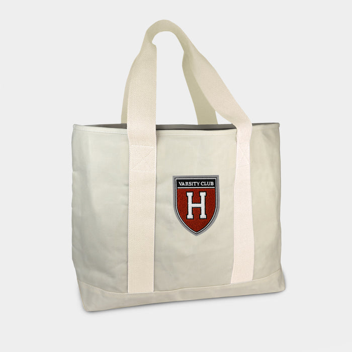 Harvard Varsity Club Cream Canvas Boat Tote