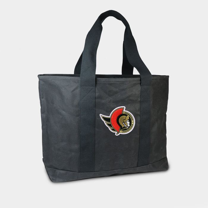 Ottawa Senators Black Canvas Boat Tote