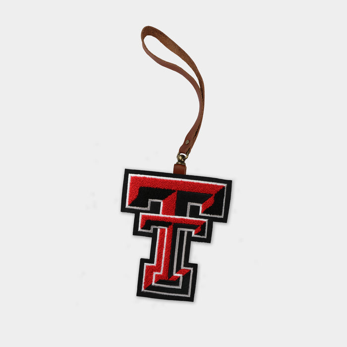 Texas Tech Red Raiders Brown Leather Bag Charm