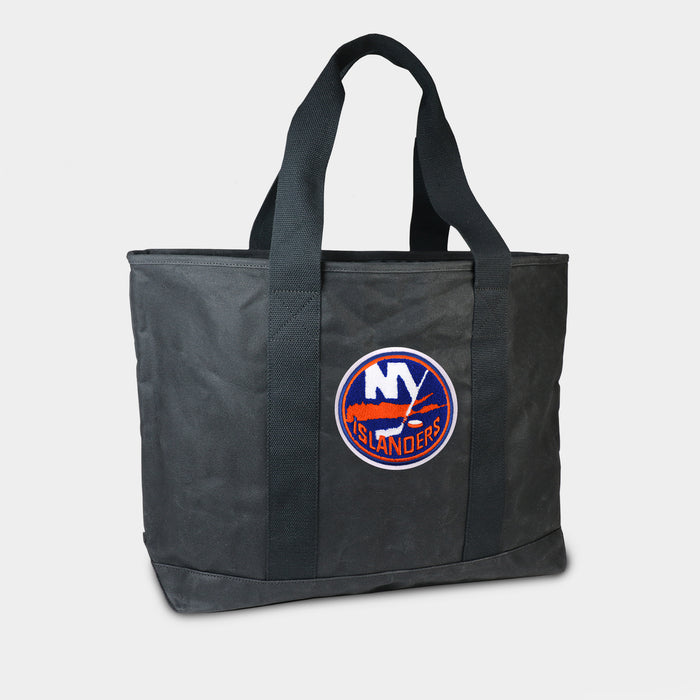 New York Islanders Black Canvas Boat Tote