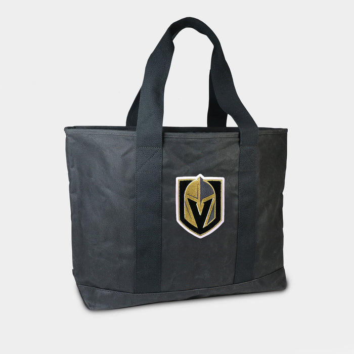 Vegas Golden Knights Black Canvas Boat Tote