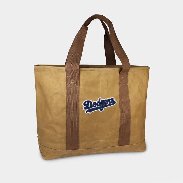 Los Angeles Dodgers Tan Canvas Boat Tote