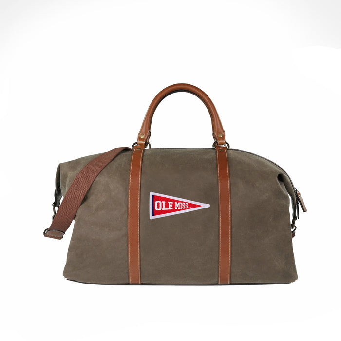 Ole Miss Rebels Pennant Pro Waxed Canvas Duffle Bag