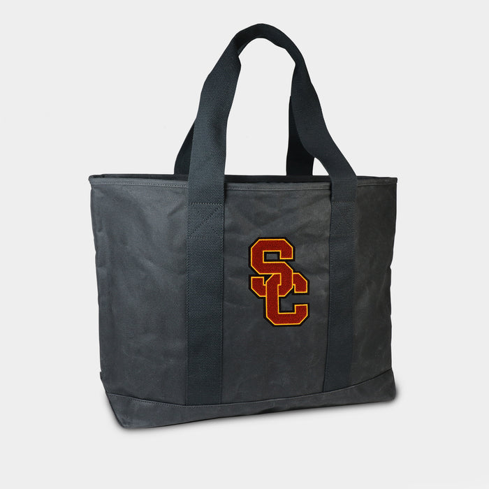 USC Trojans "SC" Black Canvas Boat Tote