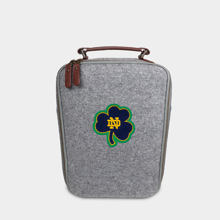 Notre Dame Fighting Irish Small Navy "Shamrock" Woolen Shoe Bag