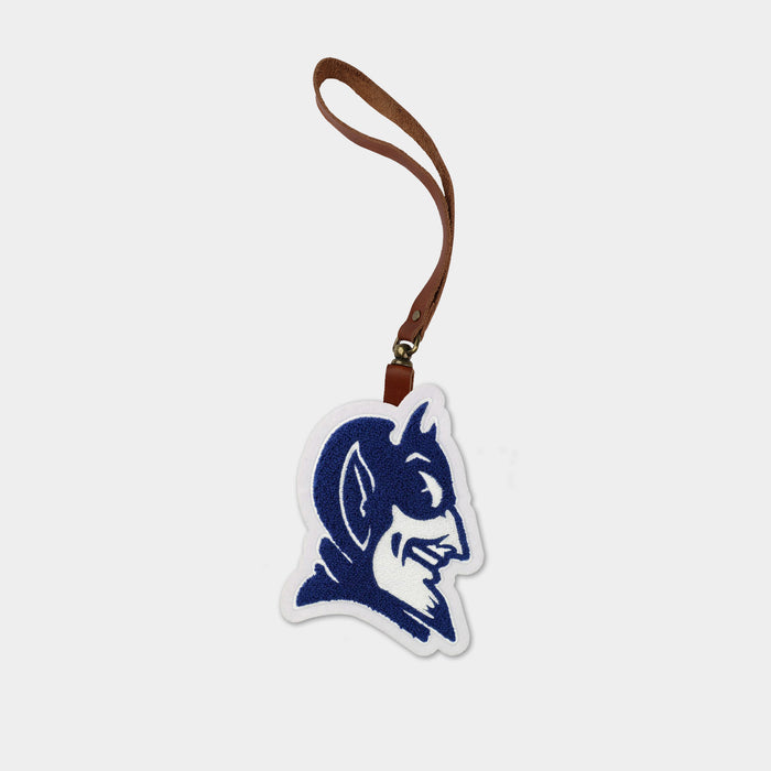 Duke Blue Devils "Devil" Brown Leather Bag Charm