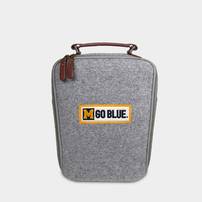 Michigan Wolverines "Go Blue" Woolen Shoe Bag