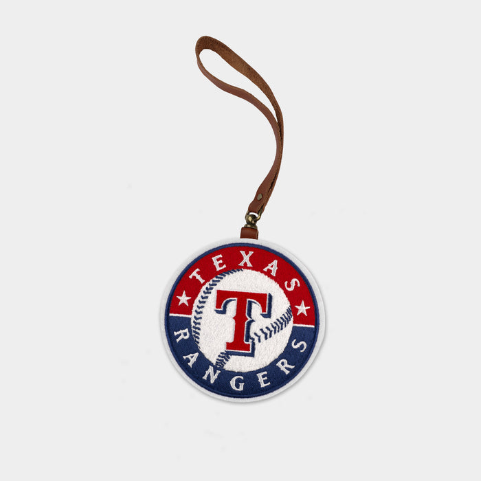 Texas Rangers Brown Leather Bag Charm