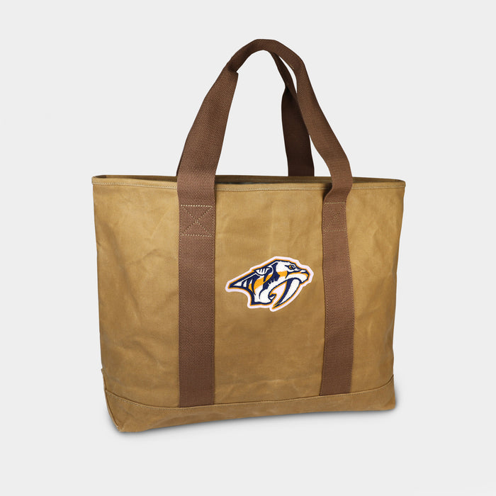 Nashville Predators Tan Canvas Boat Tote
