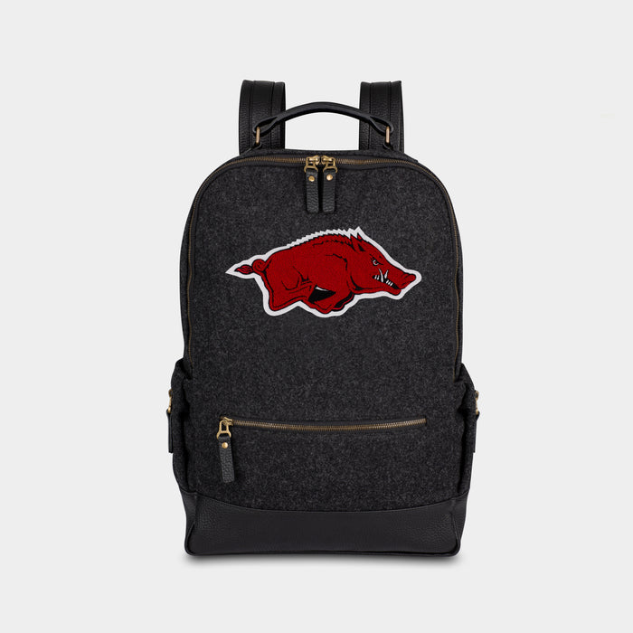 Arkansas Razorbacks Black Wool Backpack