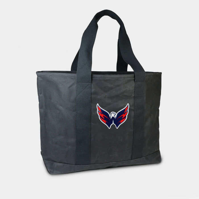 Washington Capitals Black Canvas Boat Tote