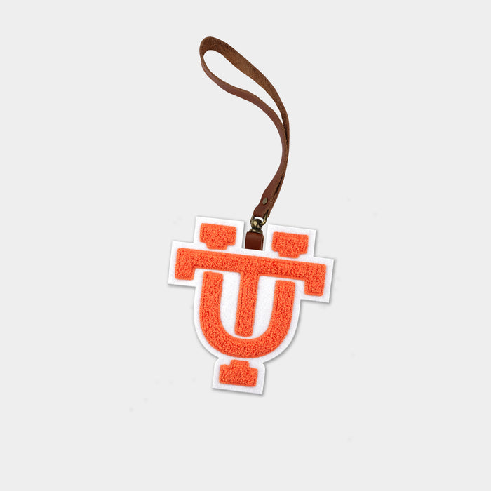 Tennessee Volunteers "Vintage UT" Brown Leather Bag Charm