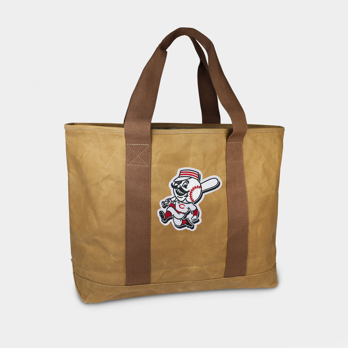 Cincinnati Reds Mr. Red Legs Tan Canvas Boat Tote