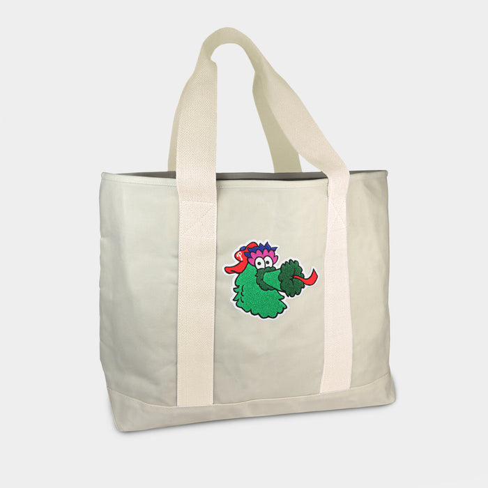 Philadelphia Phillies Phanatic Cream Canvas Boat Tote