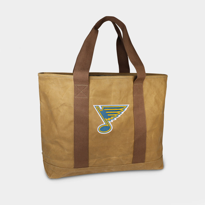 St. Louis Blues Tan Canvas Boat Tote