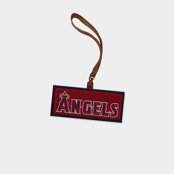 Los Angeles Angels Brown Leather Bag Charm