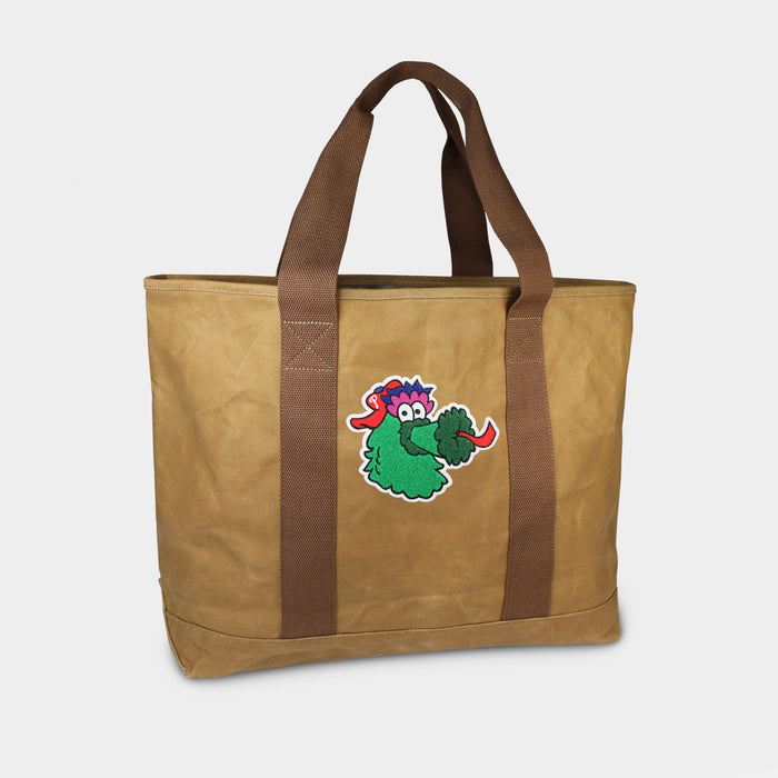 Philadelphia Phillies Phanatic Tan Canvas Boat Tote