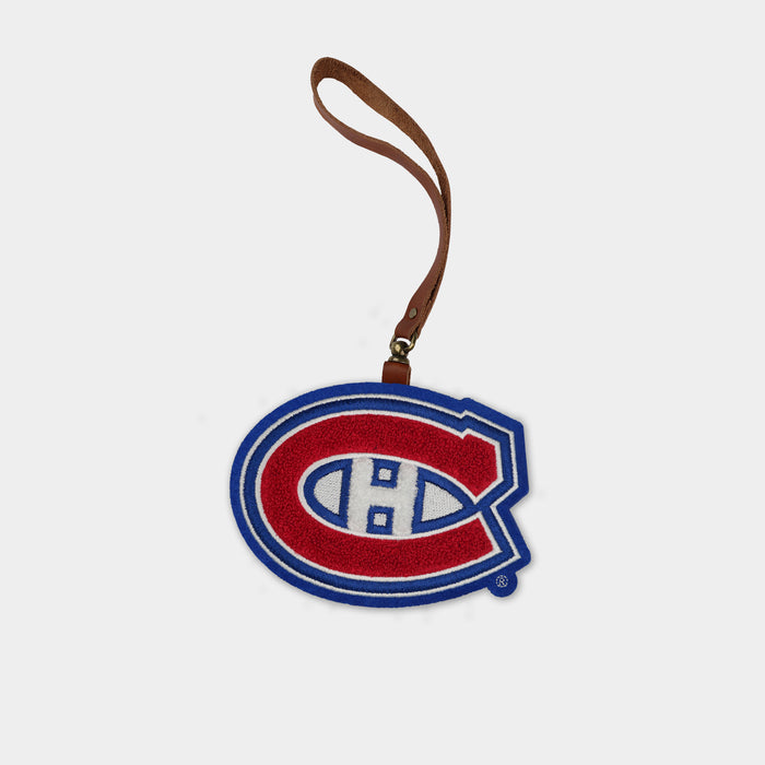 Montreal Canadiens Brown Leather Bag Charm