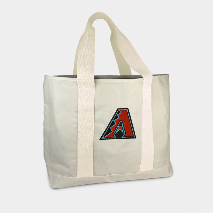 Arizona Diamondbacks Cream Canvas Boat Tote