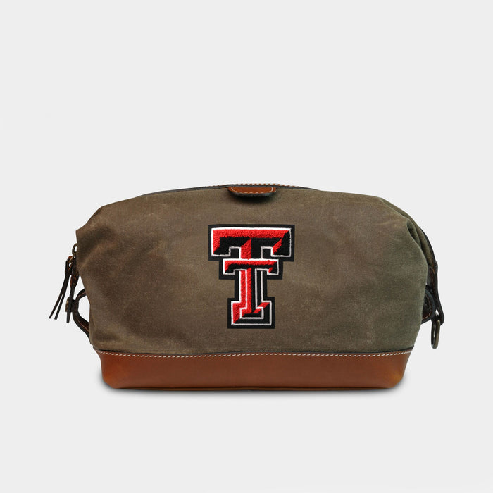 Texas Tech Red Raiders Pro Waxed Canvas Dopp Kit