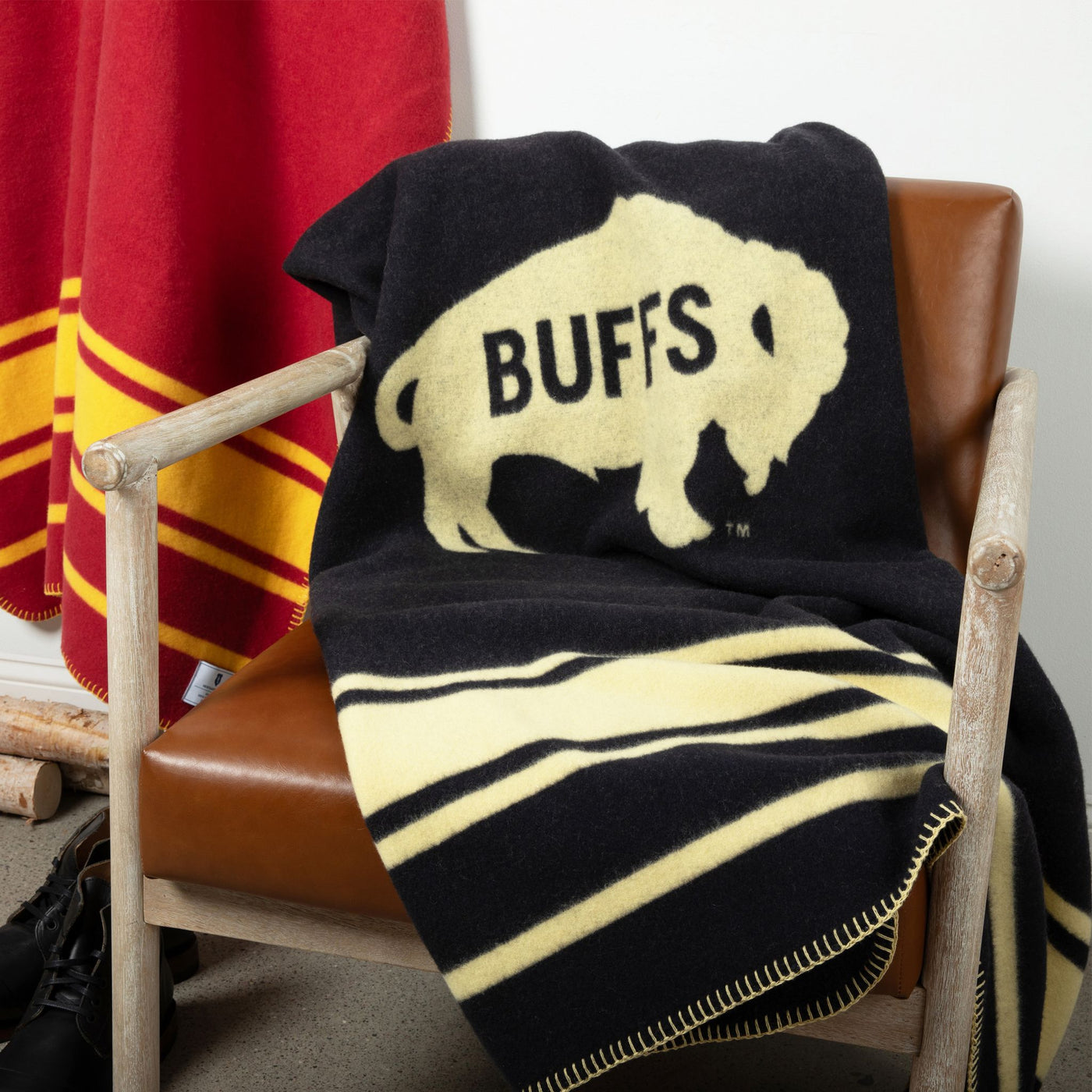 Colorado Buffs Jacquard Wool Throw